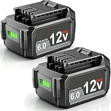 FSKE Upgraded 6000mAh Replacement for SKIL 12V Battery 2 Packs