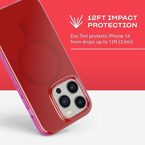 Miniatura 4 de tech21 iPhone 14 Pro Max Evo Tint compatible con MagSafe - Funda tintada que absorbe los golpes y a los arañazos con protección contra caídas