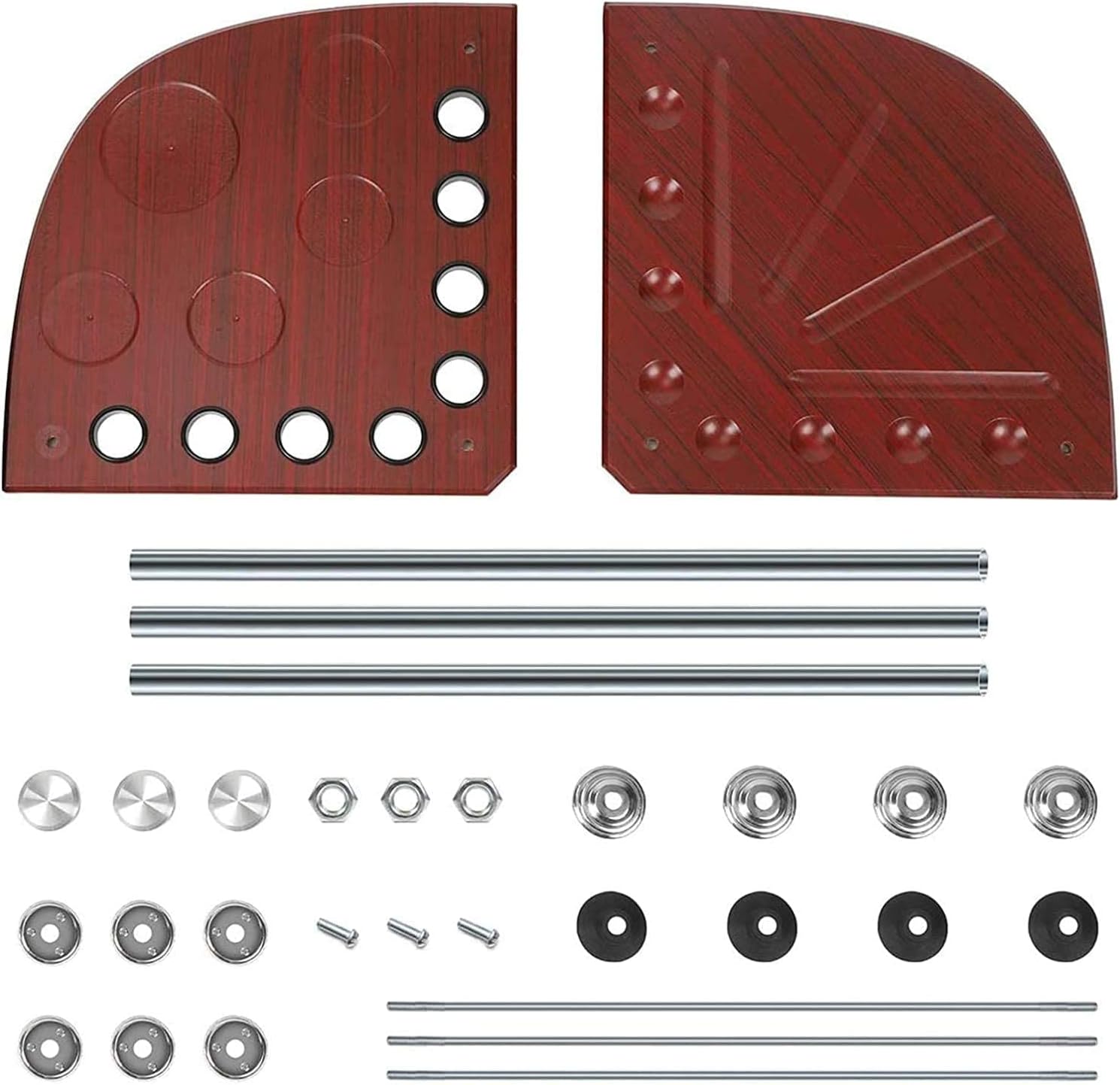 Cue Racks Pool Cue Rack 8 Holes Pool Cue Stand Holder Can Hold Ashtray Pool Bars Clubs Billiard Floorstanding Cue Bracket WEWYQSJXBXF-211222(Color:Brown)