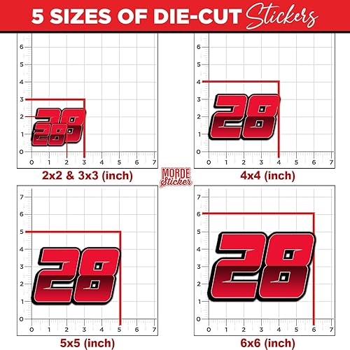 Miniatura 4 de Calcomanías personalizadas con números de carrera, motocross, motocicletas, placas de carreras, calcomanías de vinilo troqueladas impermeables para