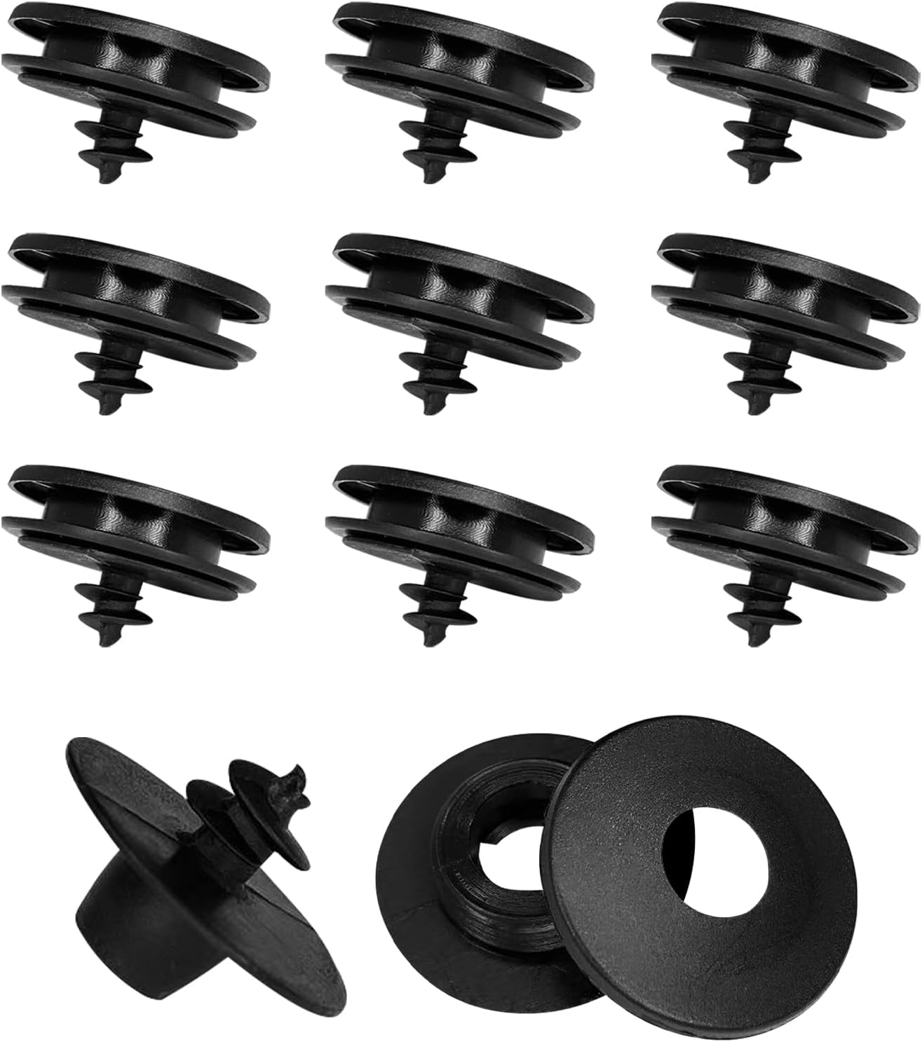 BEYPOVK 10 Set Car Floor Mat Clips, AntiSlip Car Carpet Retainers Fastener Clamps