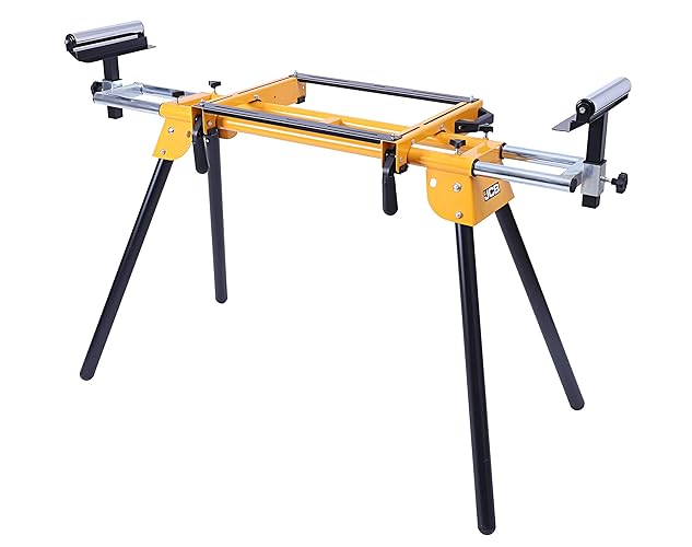 JCB Mitre Saw Stand, 1000-650 x 580 x 810-910mm, 200kg Max Load - 3 Year Standard Warranty