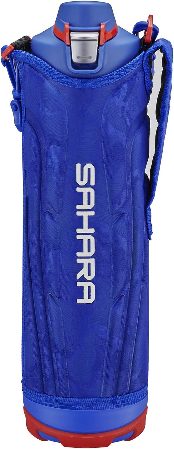 Tiger Water Bottle, 0.3 gal (1.5 L), Sahara Stainless Steel Bottle, Sports, Direct Drinking, Wide Mouth, Cold Insulation, Blue MME-F150AK