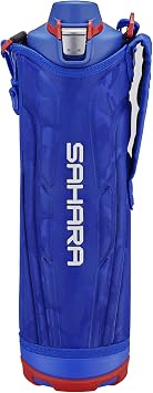 Tiger Water Bottle, 0.3 gal 1.5 L, Sahara Stainless Steel Bottle, Sports, Direct Drinking, Wide Mouth, Cold Insulation, Blue MME-F150AK