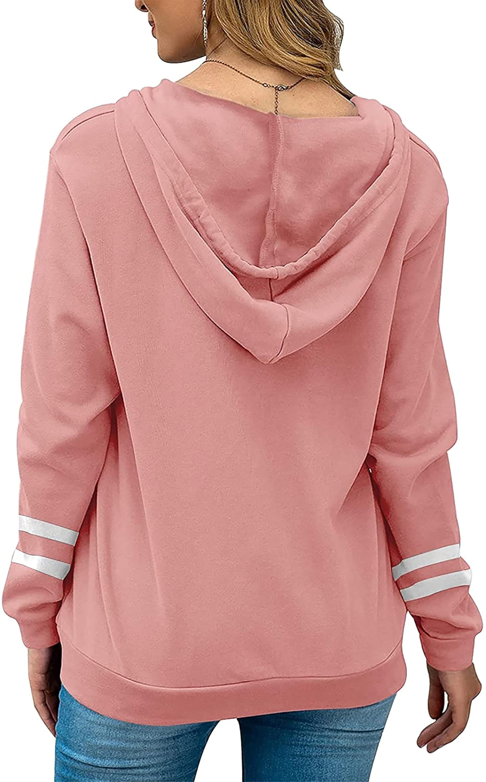 Jhsnjnr Bluza damska z kapturem, z długim rękawem, zamek błyskawiczny, bluza z kapturem, z zamkiem błyskawicznym, bluza sportowa, do biegania