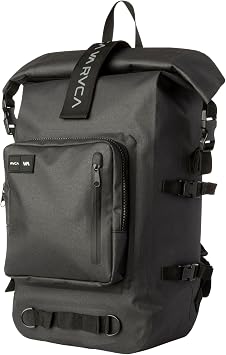 RVCA Weld Pack Backpack | Roll-Top Backpack for Men | Black | One Size