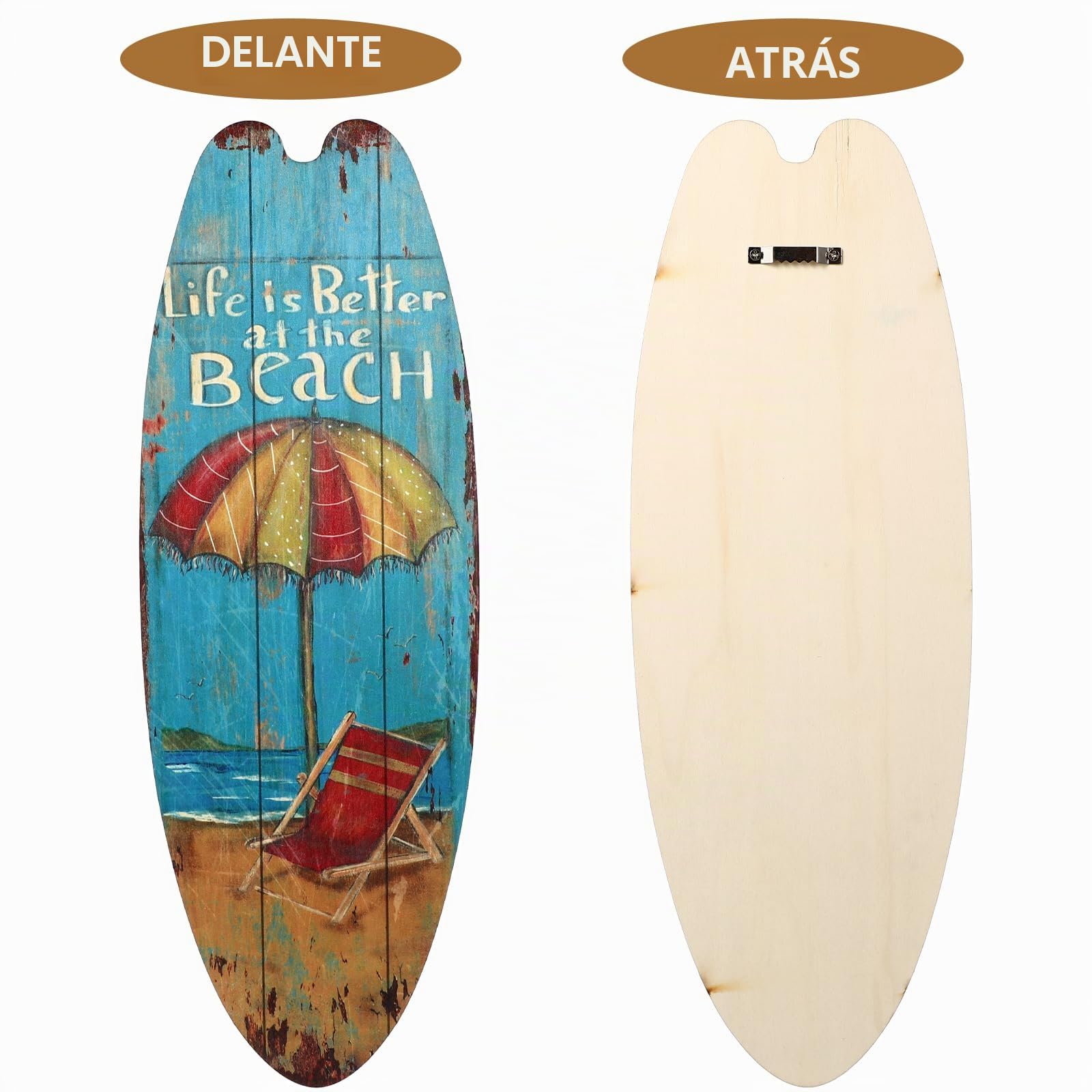 Awleynz 3 tablas de surf decorativas para decoración de pared al aire libre, paredes junto al mar, bares tropicales, decoración para fiestas