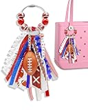Simply Southern Ball Sports Charm Bogg Bag Accessories, Ribbon & Beach Tote
