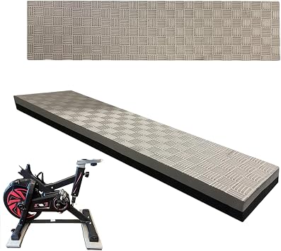 Fixed Bike Mats | 2 Pack Anti-Slip Thick Pads - Thick Exercise Mat, Indoor Cycling Training Bike Stand Rack Bench Home Garage Studio Fitness