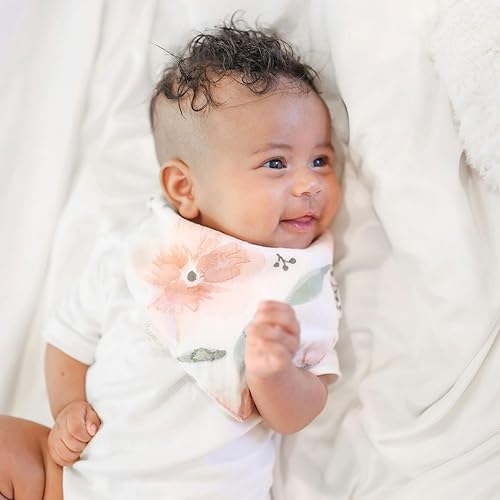 Miniatura 6 de Crane Baby Soft Muslin Baby Bib Set, Cotton Bib Sets Newborn Bibs