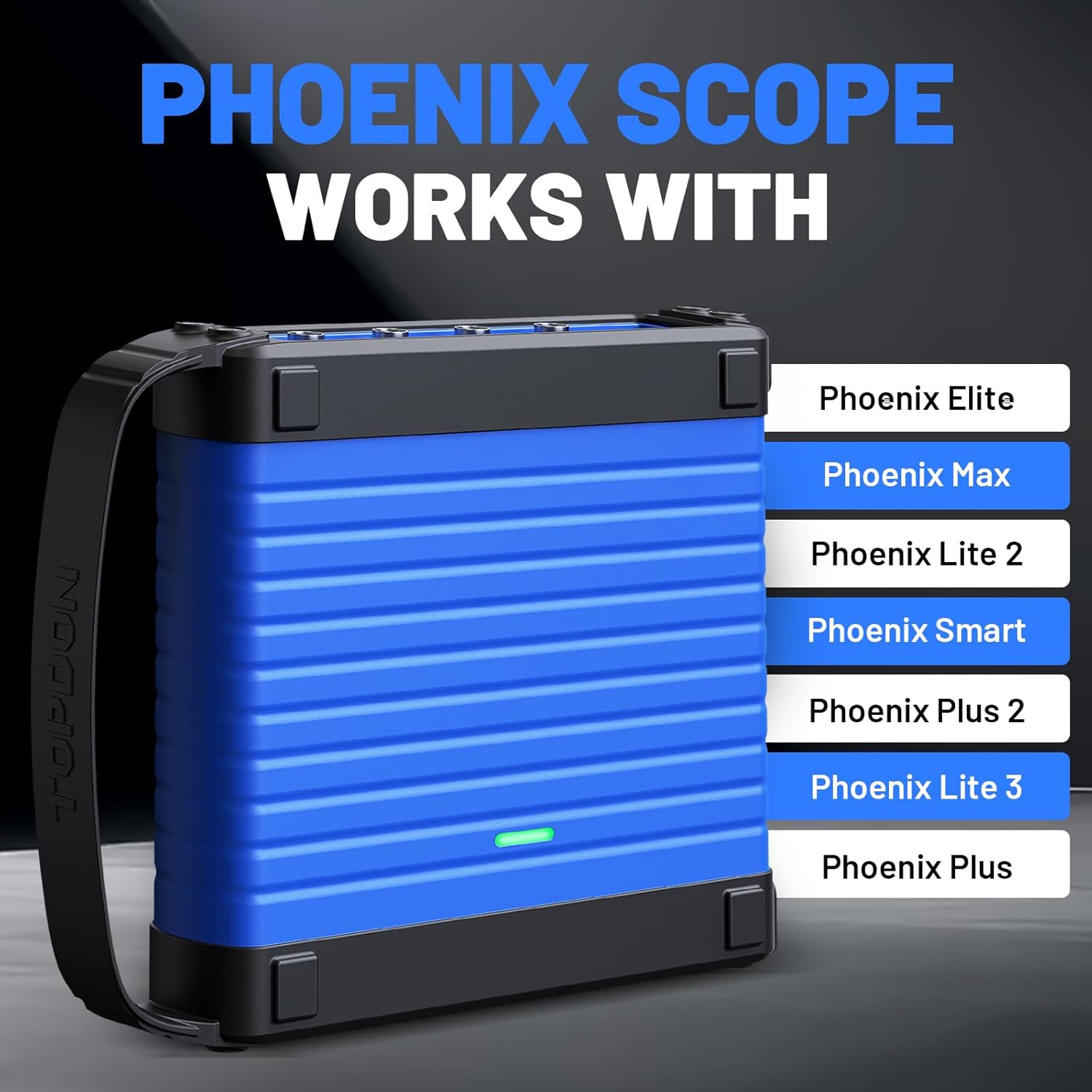 TOPDON Phoenix Scope, 4 Channel Oscilloscope with Accessories, Works with Phoenix Max/Smart/Elite Diagnostic Tools, 23 Auto Measurements & Waveform Analysis