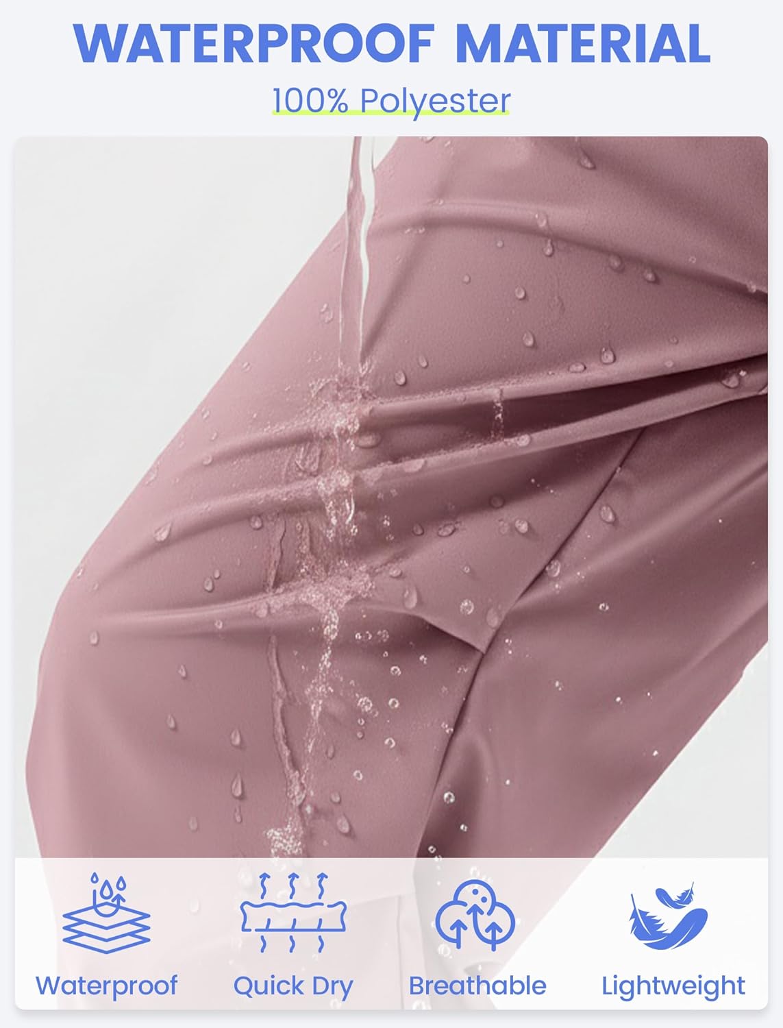 Gogokids Boys Girls Hiking Pants Waterproof Quick Dry Cargo Pants Casual Athletic Pants Lightweight Outdoor Camping for 4-12Y - Image 4