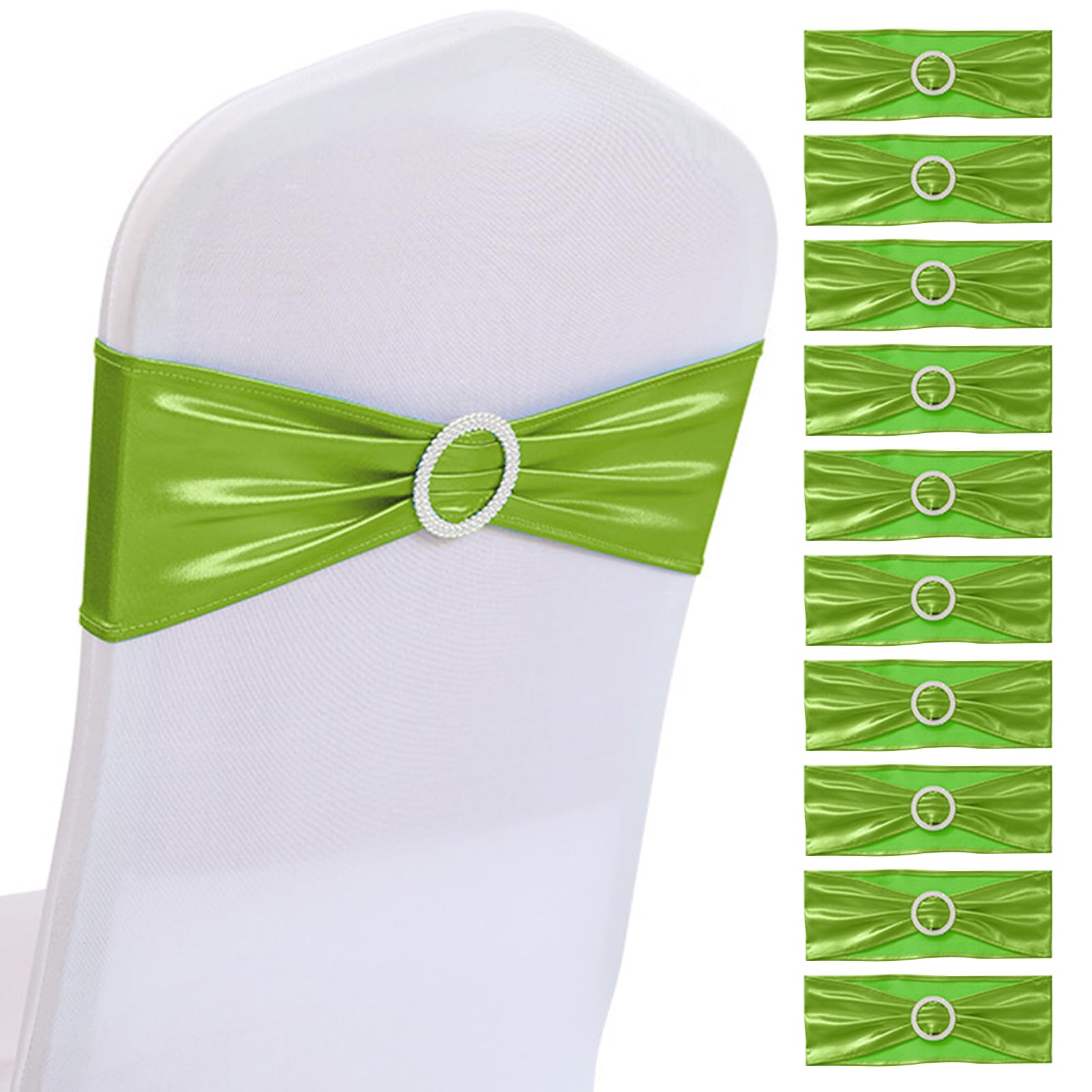 Lot de bandes élastiques de chaises en élasthanne avec motif nœuds décoratifs. Décoration de la maison, mariage, fêtes., blanc, 100PCS Lot de bandes élastiques de chaises en élasthanne avec motif nœuds décoratifs. Décoration de la maison, mariage, fêtes., blanc, 100PCS