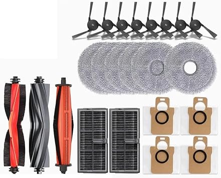 Compatible for XIAOMI MIJIA M40 D110CN Omni Infinite Robot Replacement Parts Main Side Brush Hepa Filter Mop Cloth Dust Bag AccessoriesAccessory Set*B