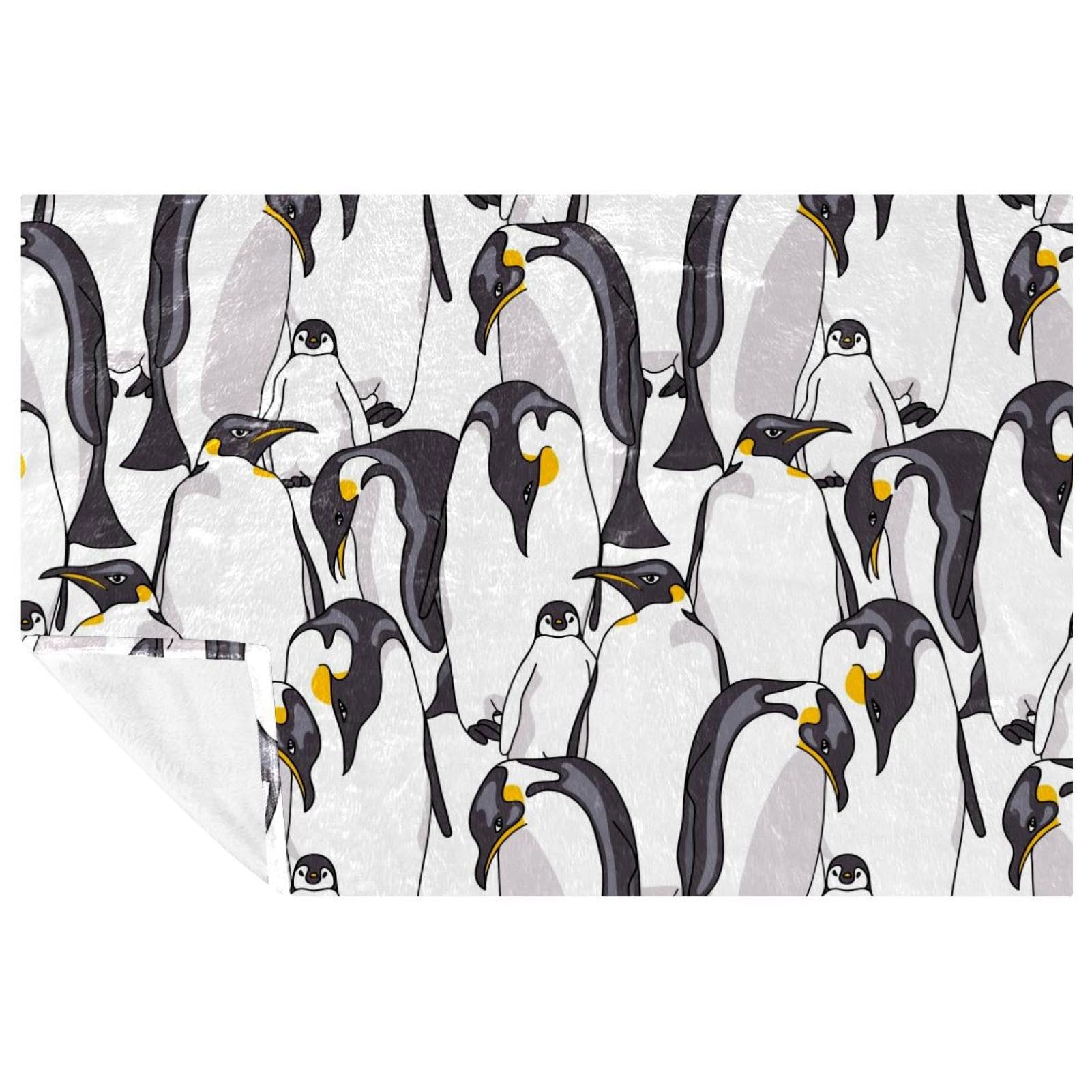 Couverture pingouin haut de gamme plaid microfibre premium jeté de lit imprimé