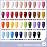 GAOY 42 Pcs Gel Nail Polish Kit, Pink White Red Jelly Nude Colors All Seasons Gel Nail Polish Set with Glossy & Matte Top Coat and Base Coat for Salon and DIY Manicure at Home