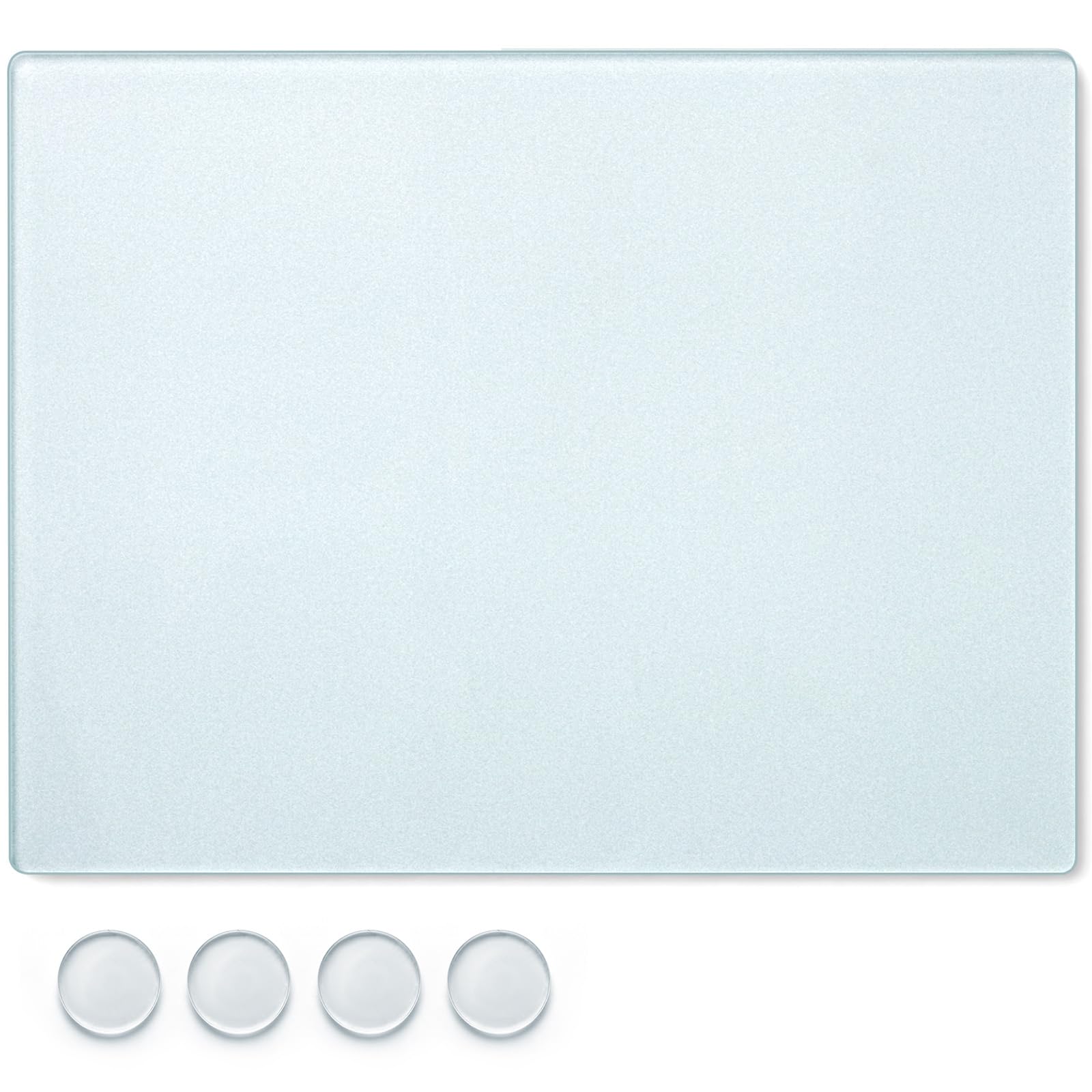 Nuanchu 16 x 12 x 0.2 Inch Tempered Frosted Glass Paint Muller Slab Mineral Pigment Grinding Plate for DIY Oil Painting Watercolor Oil Acrylic Painting