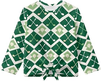 Girls Sweatshirts Long Sleeve Kids Trendy Crewneck Pullover Clothes with Tie Hem Soft Blouses 5-12 Years