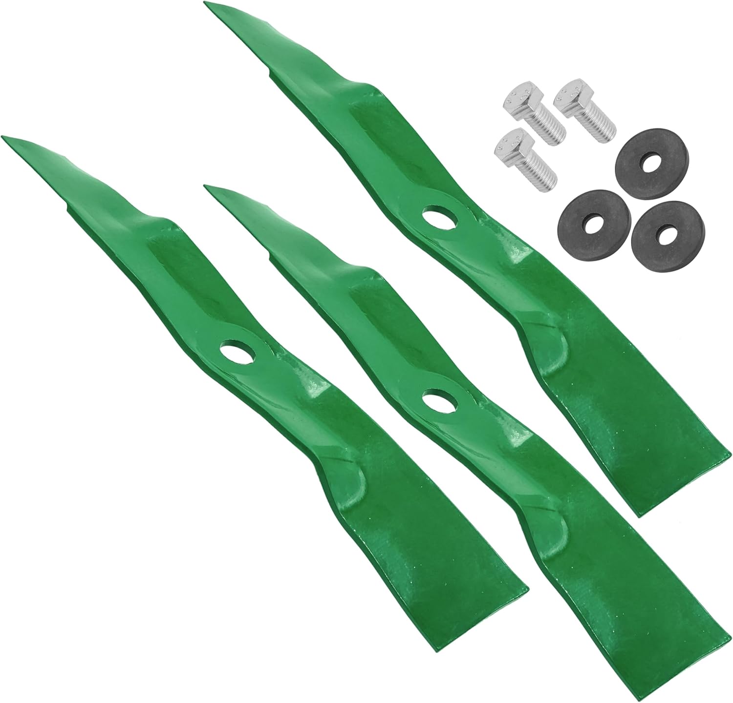 Caltric 48" High Lift Blade Compatible with John Deere Z330M Z330R Z335E Z355R Z425 Z435 Z445 Z515E Z525E Z530M Z535M Z540M X330 X350 X354 X370 X380 X384 X390 X394 X570 X580 X584