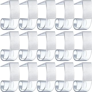 Boao 50 Packs Table Skirt Cover Clips Plastic Tablecloth Clips for Outdoor Party Dining Home 1 3/5 to 1 4/5 Inches