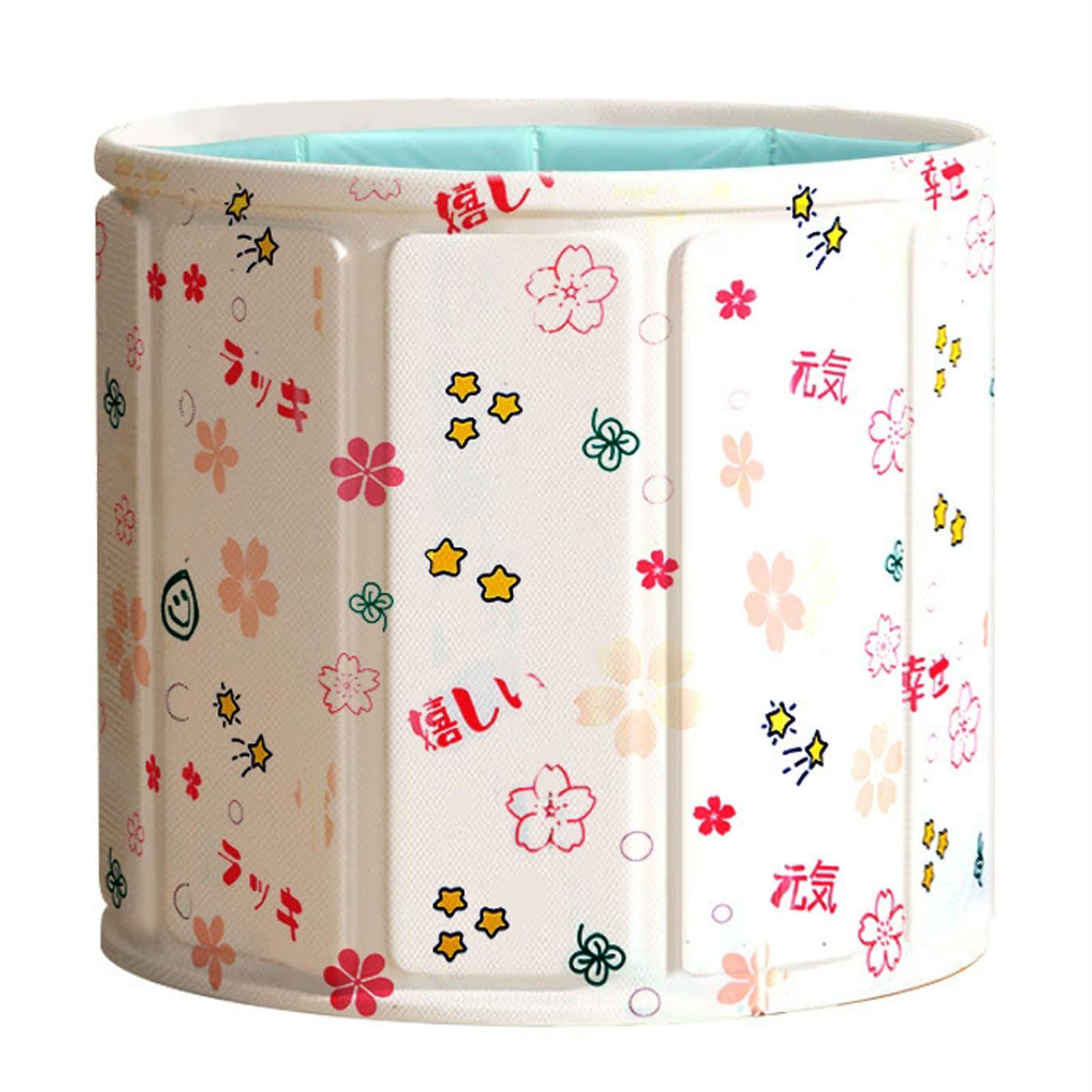 Bañera Portátil Plegable para Adultos, Bañera Grande con Desagüe, Bañera Independiente para Baño en Casa, Lista para Usar sin Montaje (70x65cm)