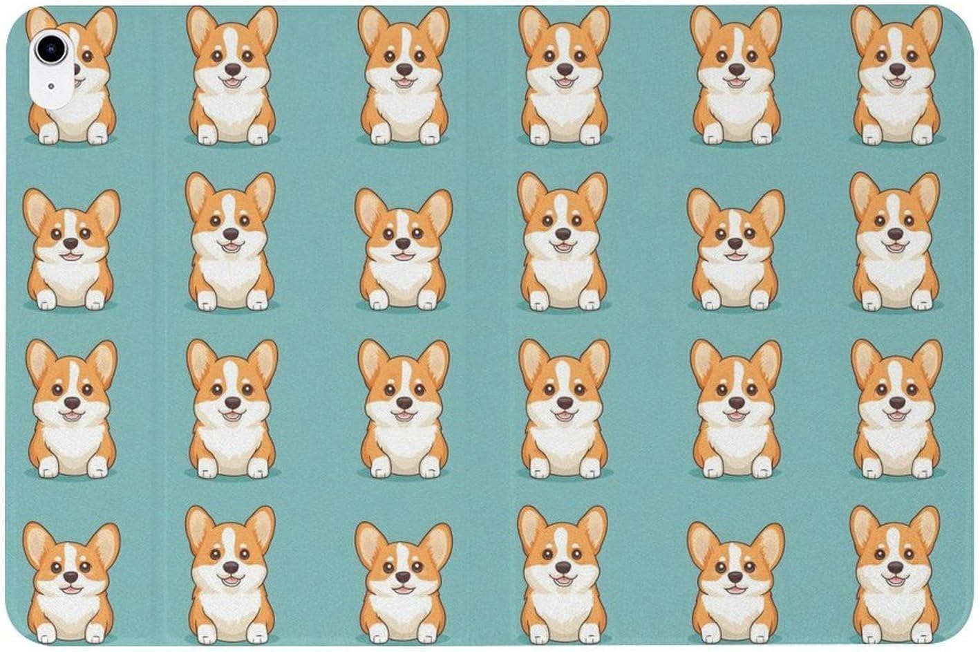 Compatible with iPad A16 Case 11 Inch 2025, Cute Corgi 1 Print Compatible with iPad 10th Generation Case 10.9 Inch 2022, Slim Tablet Cover for I Pad with Stand Auto Wake/Sleep