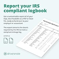 Vista 5 de Rastreador de kilometraje GPS para automóviles Libro de registro de millas automático que cumple con el IRS para impuestos Planes gratuitos