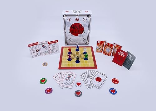 Ninja Collision Un divertido juego de estrategia para familias y amigos. Fácil de aprender y diversión total. Juegos rápidos para grupos pequeños.