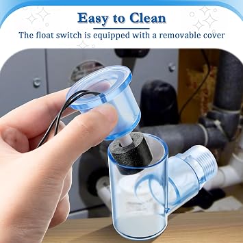 SS2 AC Float Switch L Shape Water Level Accessory with 3/4 Adaptor,8 Pack