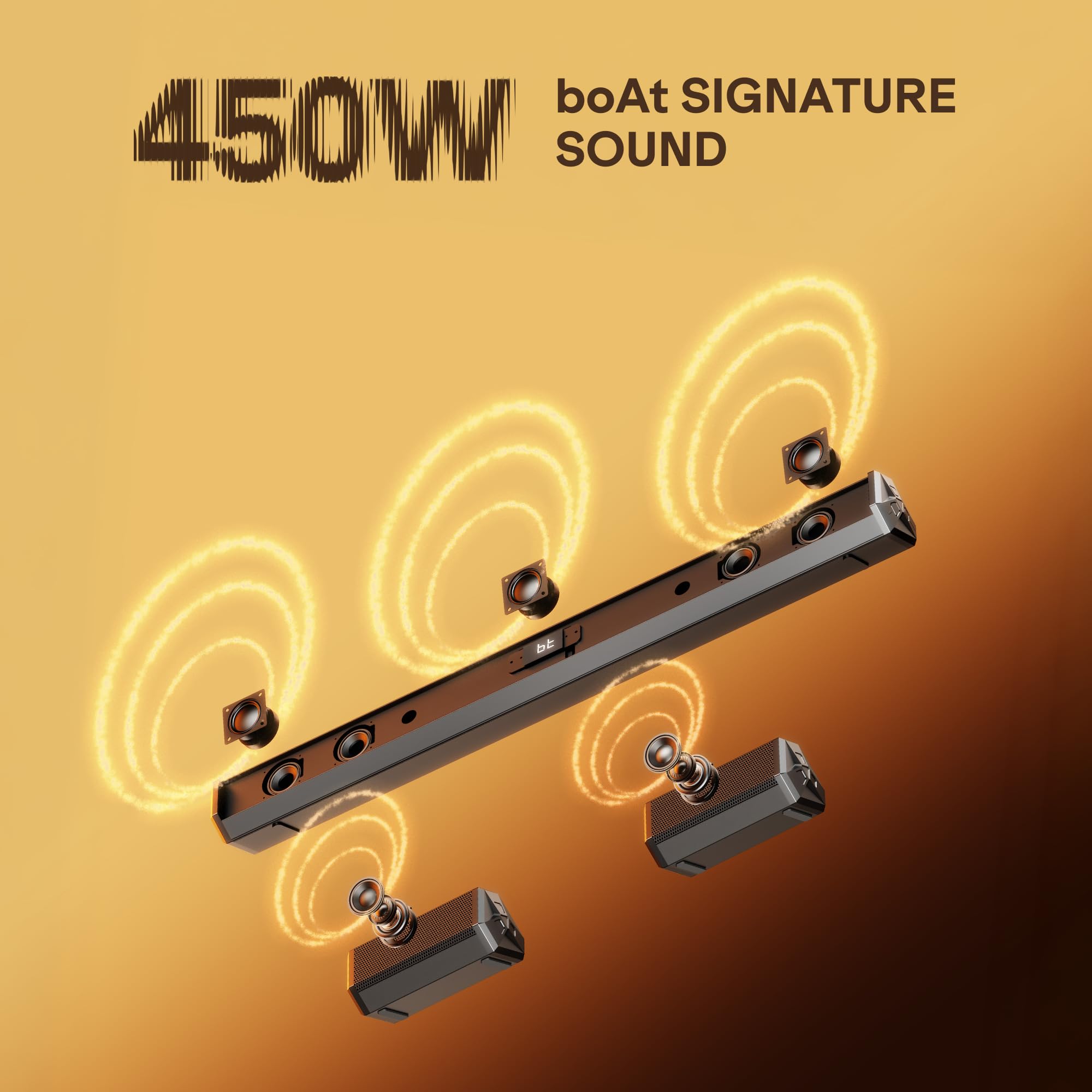 boAt Aavante Bar Prime B450 Soundbar - Powerful Bass & Bluetooth -4