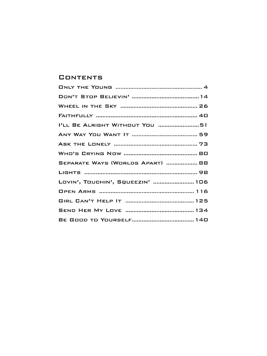 Journey -- Greatest Hits: Authentic Guitar TAB