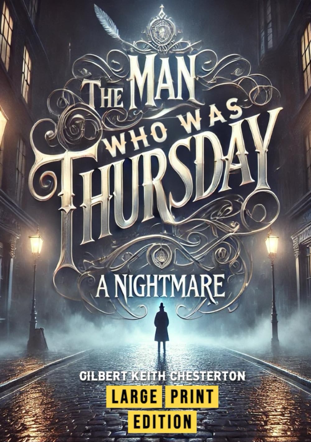 The Man Who Was Thursday: A Nightmare (Large Print Edition): A Philosophical Thriller Exploring Anarchy, Identity, and the Struggle for Meaning
