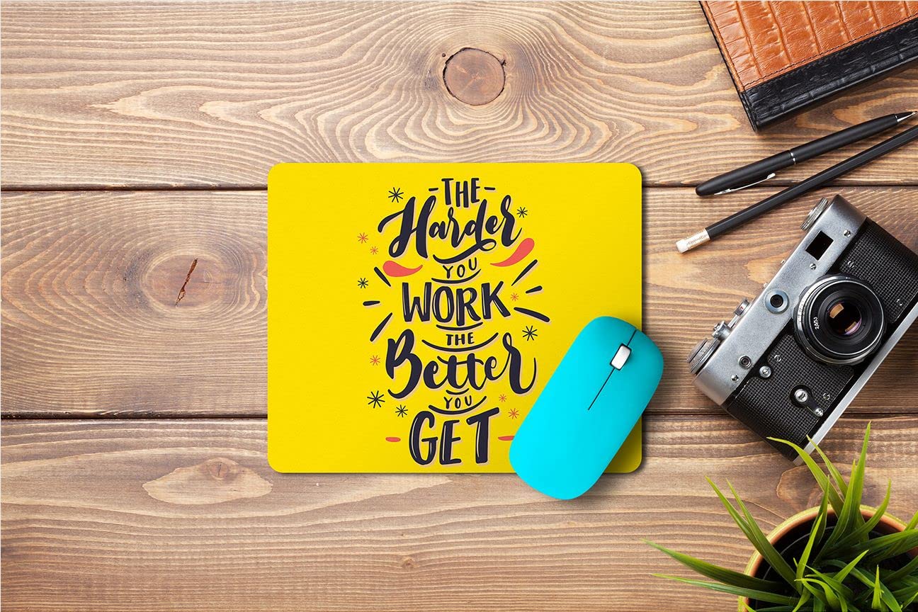 Buy Yellow Alley Mouse Pad with Quotation for Computer & Laptop
