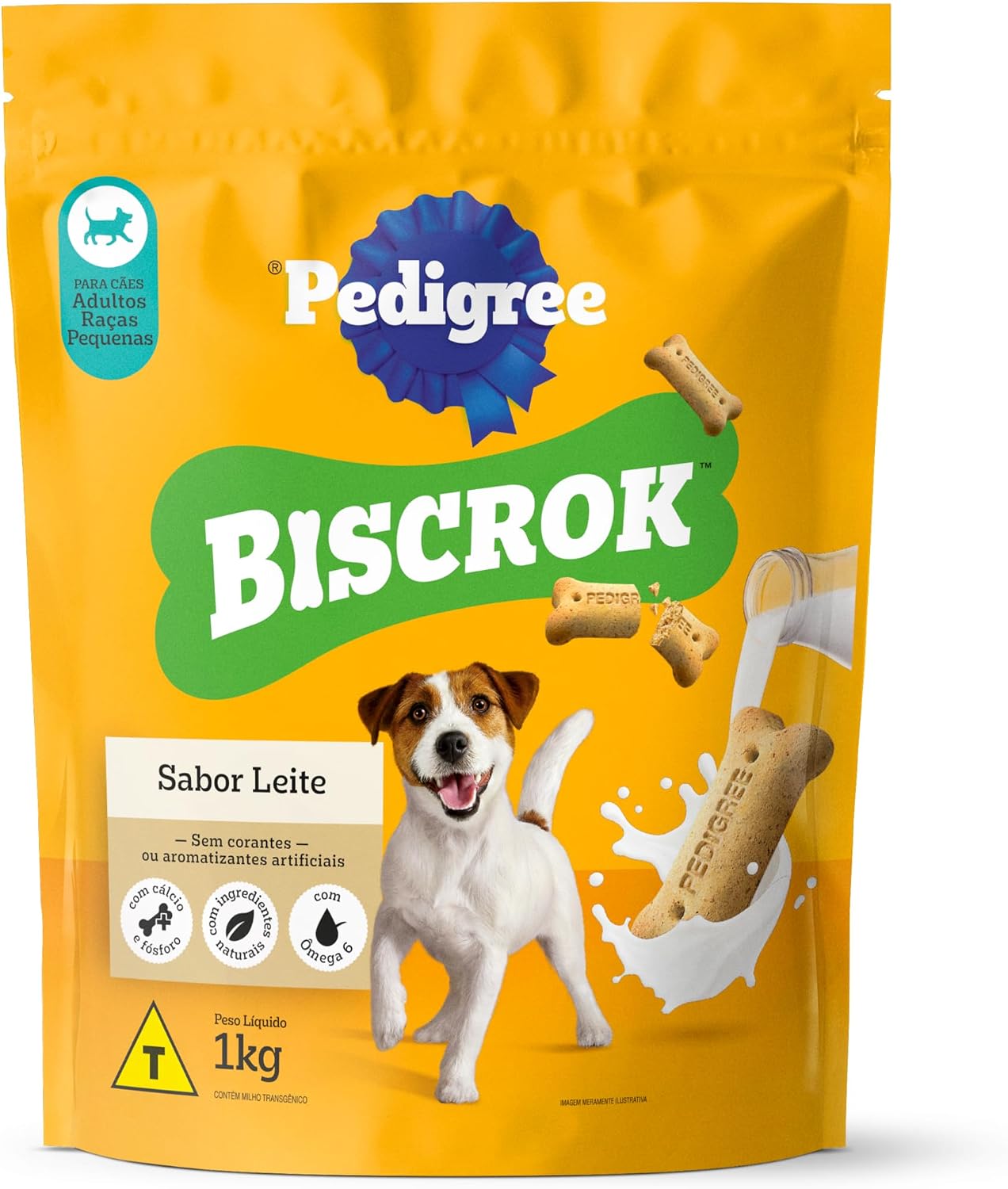 Biscoito Pedigree Biscrok Para Cães Adultos Raças Pequenas, 1 kg