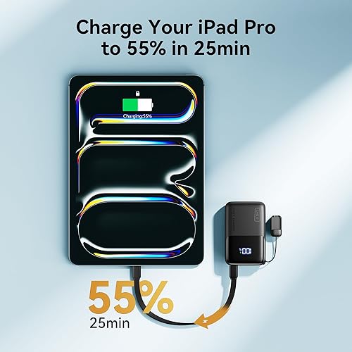 Miniatura 6 de INIU Banco de energía PD ultra pequeño de 10000 mAh 45 W y 30 W [paquete de 2] combo de cargador de pared de carga rápida GaN