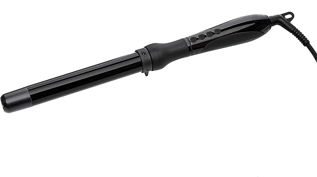 Amazon Basics PTC Ceramic Curling Iron with LCD Display, 2.5 cm - Black