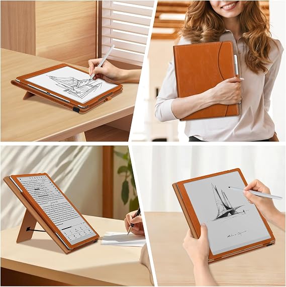 Fintie Stand Case for Boox Go 10.3 /BOOX Tablet Go 10.3 Gen II Lumi, Brown