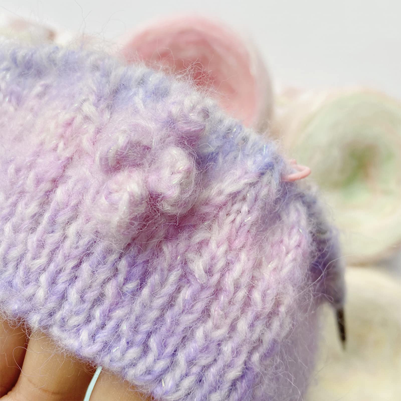 50 G/Knäuel, Regenbogen-Wollgarn, Plüsch, Feine Wolle, Häkeln, Handstrickgarn Zum Selbermachen Für Pullover, Decke, Hautfreundlicher Faden,AX01,6PC