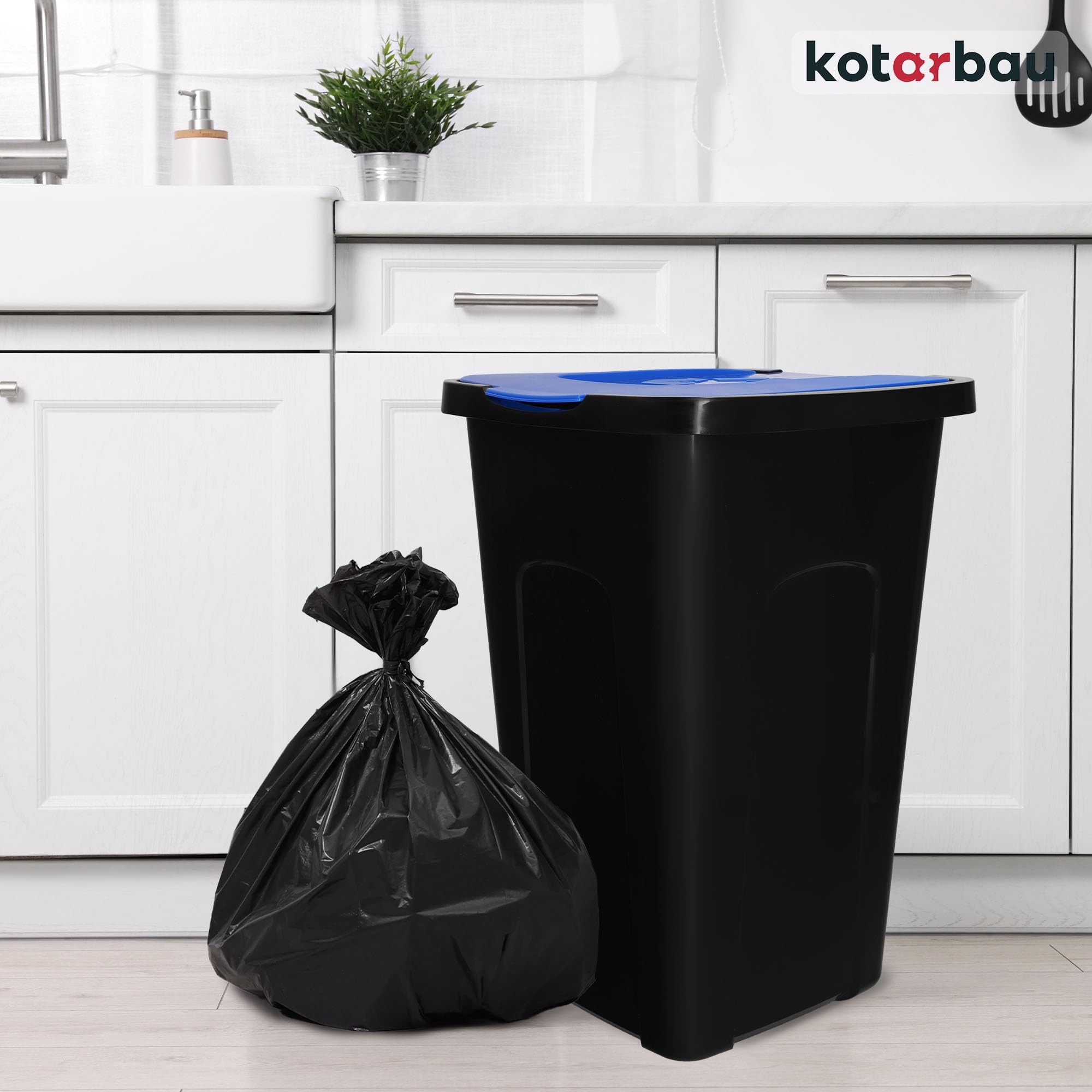 Poubelles 50 Litres KADAX Seau Volumineux, 50L, Poubelle