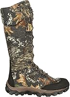 Rocky Men's Waterproof Camo Side-Zip Snake Boots - 16" Hunting Boots with Reinforced Toe & Heel
