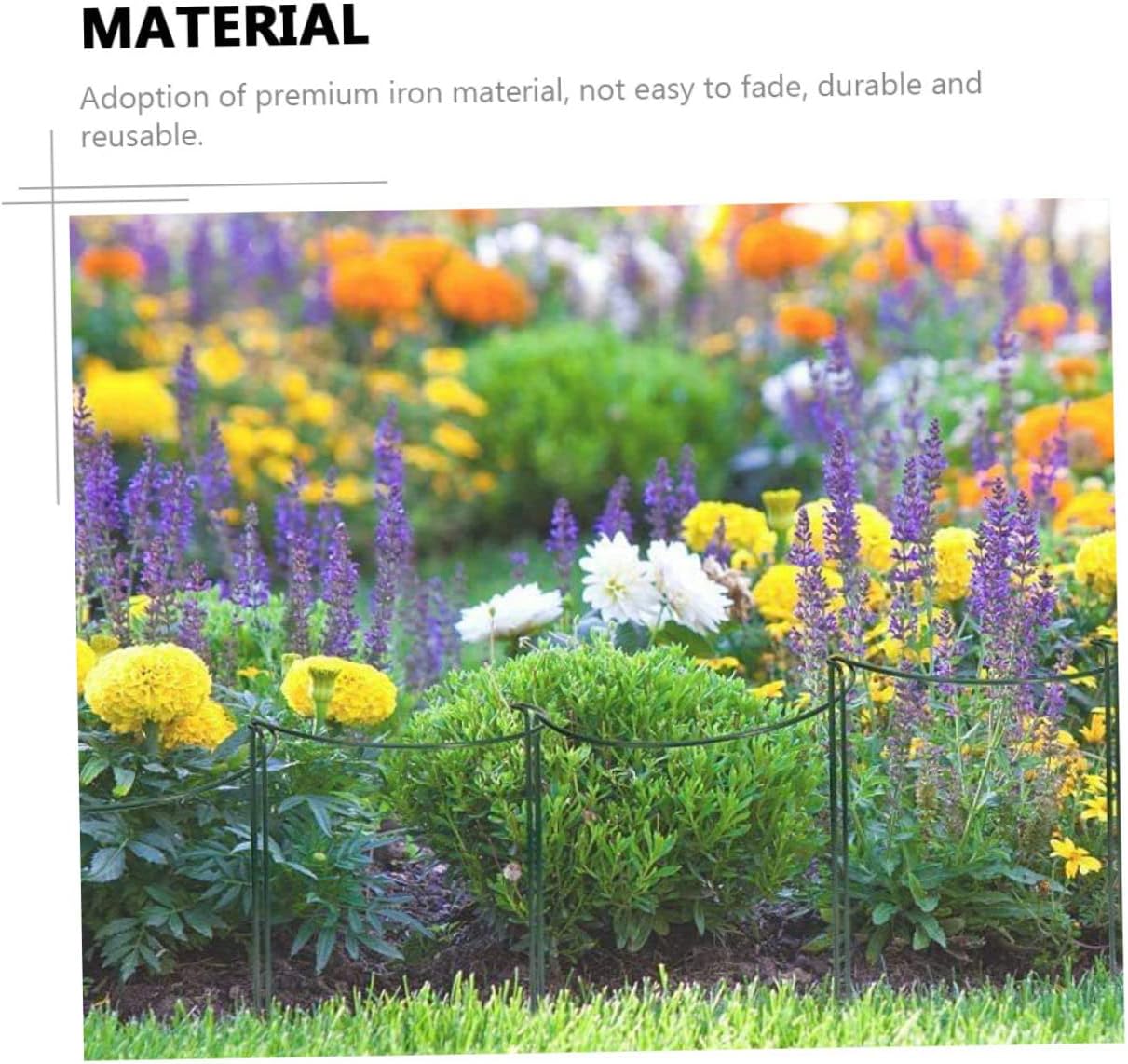 6pcs Half Round Plant Support Stands Iron Planting Accessories for Garden and Indoor Use Easy to Install Medium Creates Beautiful Plant Shapes