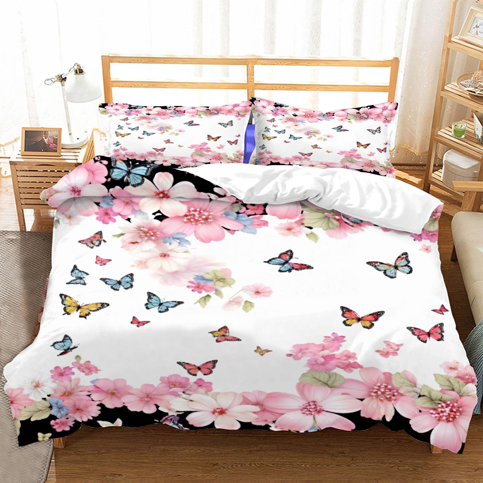 Housse de couette 240x260 papillon pour créer un nid douillet pour adulte et ado