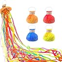 Wanna Party Hand Throw Streamers with Colorful Ribbon No Mess Confetti Crackers for Wedding, Party, Graduation, Birthday, Celebration Pack of 4 gallery image