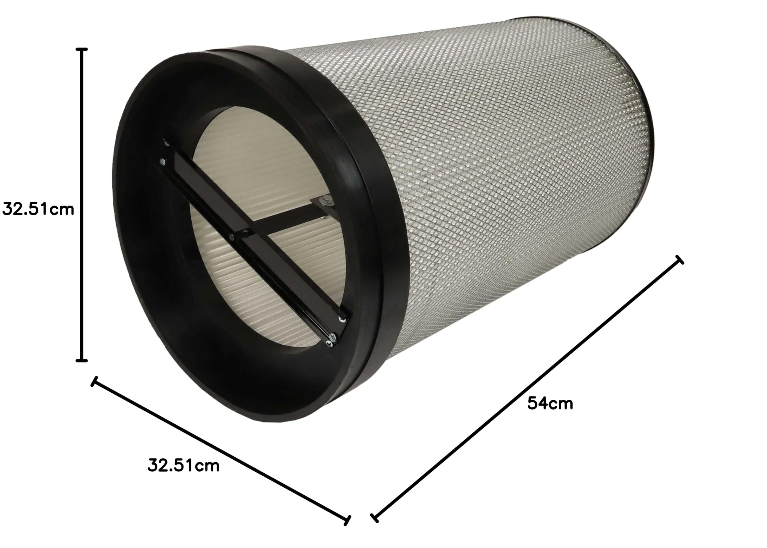 vhbw 2x Filtro de polvo fino compatible con BAMATO AB-550 sistema de extracción - Cartucho de filtro de polvo fino con cepillo de limpieza