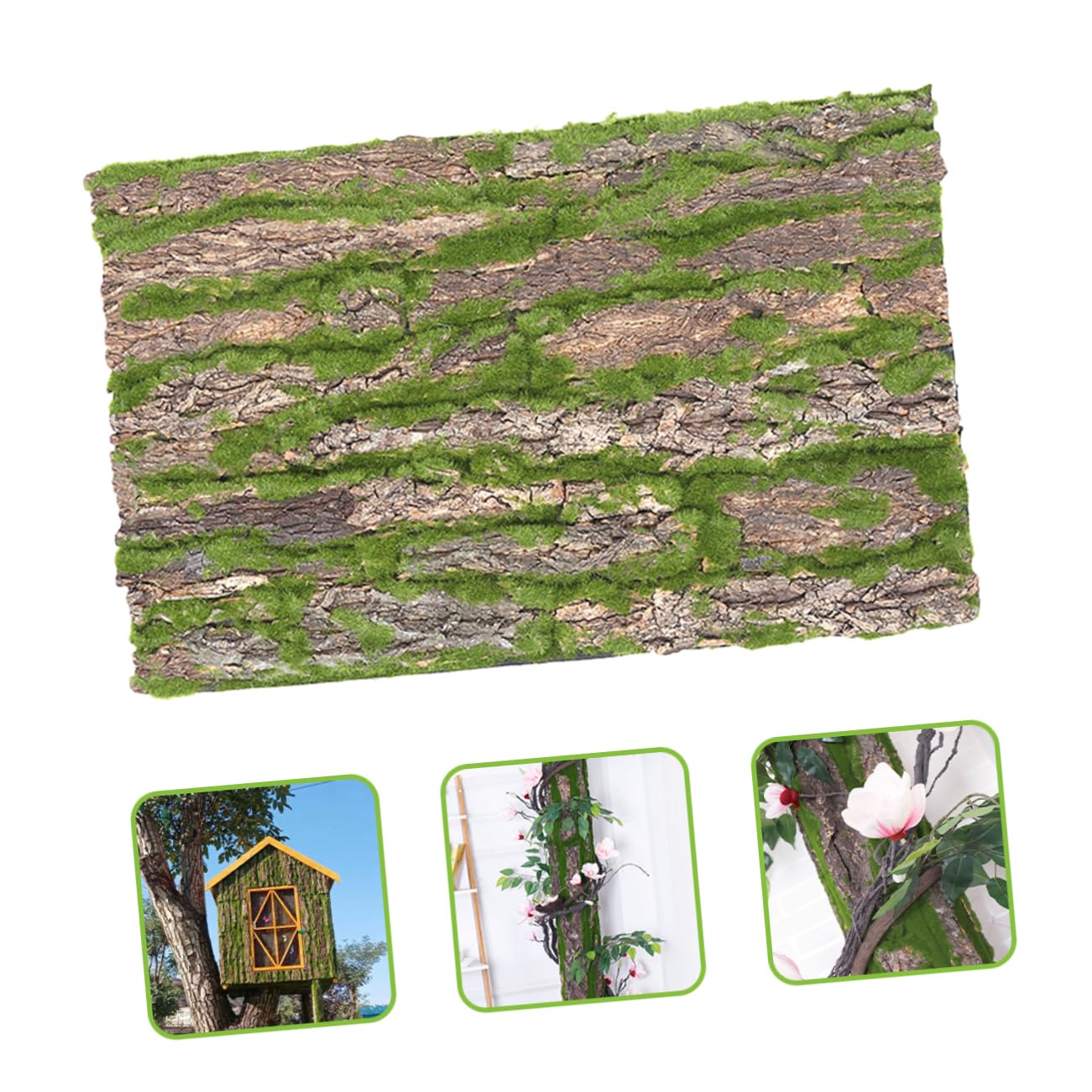 Cabilock Sfondo Artificiale per Acquari Decorazione in Corteccia Simulata Sfondo Vivido per Terrari Pannello Decorativo per Rettili da Accessori per Acquari Corteccia Imitata Riutilizzabile