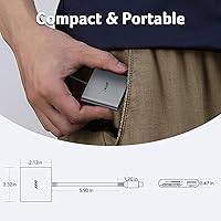 Vista 8 de Acer Lector de tarjetas SD USB C, lector de tarjetas de memoria 3 en 1 con ranuras dobles y USB 3.0, adaptador de tarjeta micro SD para iPhone 16/15