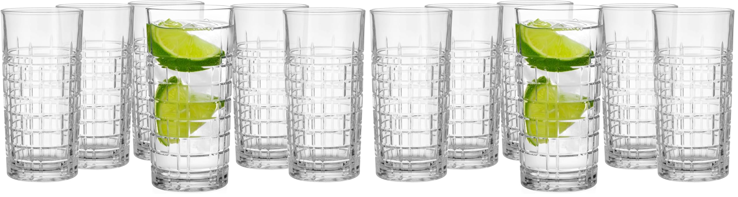 Glasmark KROSNO 1992 Juego de Vasos 6 Piezas Vasos para Beber Vasos de Agua Vasos de Bebida Vasos de Jugo Aptos para Lavavajillas 6x320 ml (Paquete de 2)