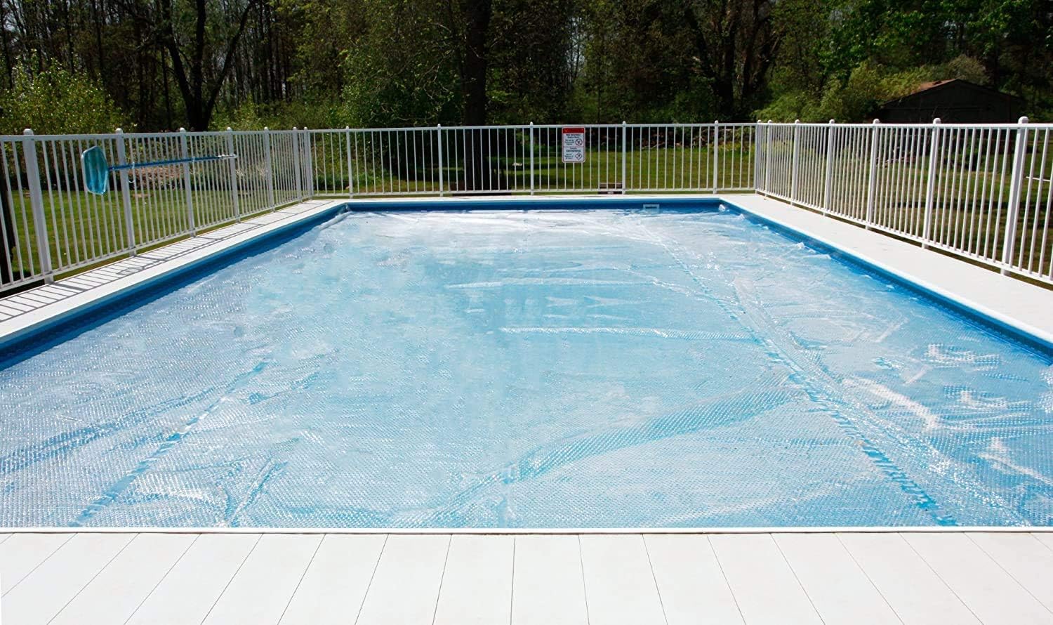 Sun2Solar 6-Foot-by-6-Foot Square Clear Solar Cover | 1600 Series Style | Heating Blanket for In-Ground and Above-Ground Swimming Pools and Spas | Use Sun to Heat Pool | Place Bubble-Side Down