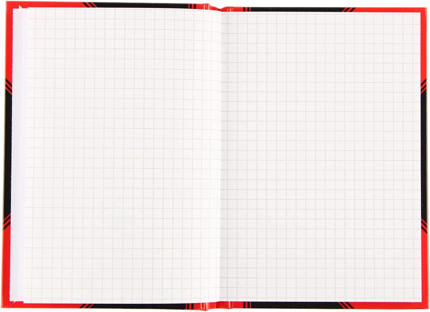 Landre China-Kladde A6 Squared 96 Sheets Notebook in Black Red (Pack of 12), black/red - Image 3