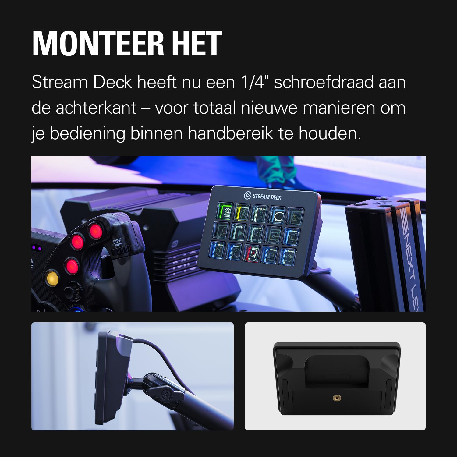 Elgato Stream Deck Scissor Keys workflowcontroller | Aanpasbare